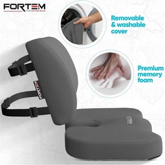 Ergonomic Car Seat Cushions – Dark Grey