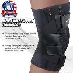 Hinged Knee Brace for Knee Pain with Side Stabilizers Women Men Knee Pad Meniscu