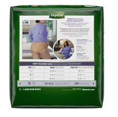 Extra Large Overnight Depends – Night Defense Incontinence Underwear for Women –