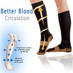 1-100Pair Compression Socks Pain Relief Calf Leg Foot Support Stocking S-XXL LOT