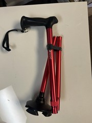 Rehand Walking Cane All Terrain Pivot Quad Folds Adjustable 31″-38″ Lightweight