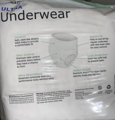 McKesson Unisex Adult’s Disposable Ultra Underwear, Size XL – White
