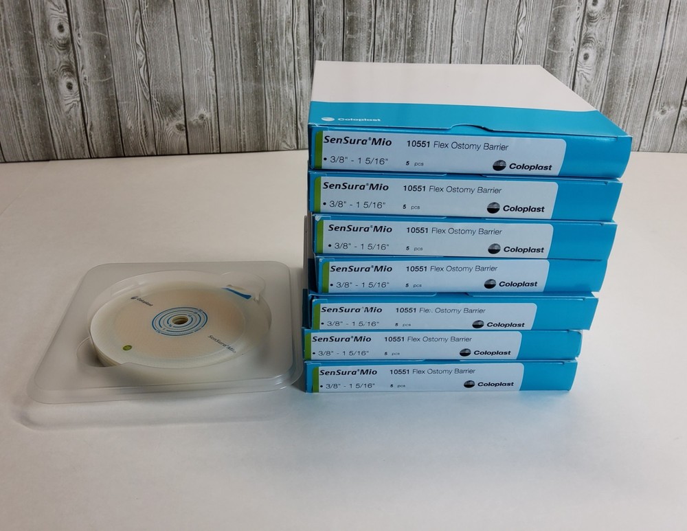 COLOPLAST 10551 FLEX SKIN BARRIER 3/8″ TO 1-5/16″ STOMA 7 BOXES OF 5 CT (35) TOT