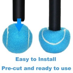 4 Pack Precut Tennis Balls for Walkers, Heavy Duty Long Lasting Felt Pads for…