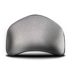 1Piece Ergonomic Lumbar Support Memory Foam Polyester Gray -Universal Fit,22CU05