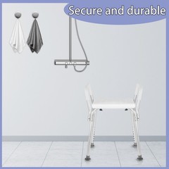 Adjustable Medical Shower Chair Bath Tub Seat Bench Stool Seat Elderly Bathing