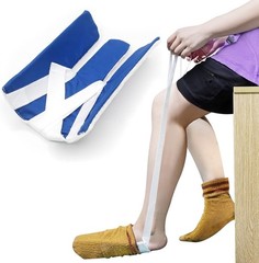 Comfort-Fit Sock Aid Device for Seniors – Effortless Sock Application, Dark Blue
