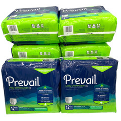 PREVAIL Extra Extra Large XXL Daily Underwear 68″-80″ 8 Packages 96 Count Total