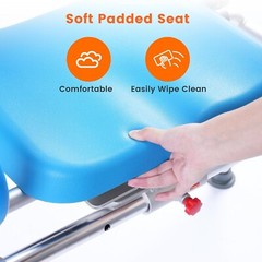Sliding Shower Chair Tub Transfer Bench with 360° Swivel Seat Adult Elderly NEW