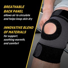 FUTURO Performance Knee Support, Ideal for General Large (Pack of 1), Black