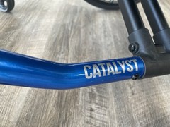 Ki Mobility Catalyst 5Vx Wheelchair Seat 15.5” W x 18” D – Blue, Flat Free Tires