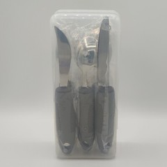 Special Supplies Adaptive Utensils Set of 5 Stainless Steel Grey