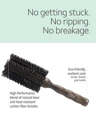 Ibiza Hair Boar Bristle Round Brush (H4-65mm) Hybrid Boar/Nylon for Waves