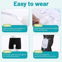 Wearable Urine Bag Male Urinal Bag Incontinence Pants for Men