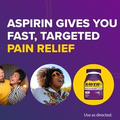 Back & Body 500Mg Aspirin plus Caffeine for Powerful Pain Relief, 200 Coated Cap