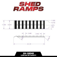 Aluminum Loading Ramps – Set of Two 40-Inch x 11-Inch Ramps for ATVs,