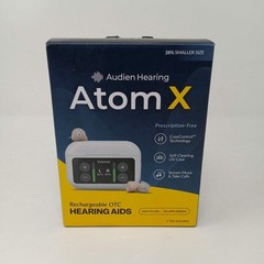 New Audien Hearing Atom X Rechargeable OTC Hearing Aids