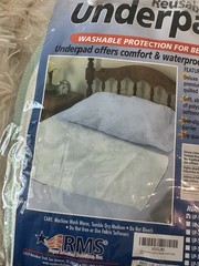 RMS 2 pcs Washable Reusable Waterproof Non-Slip Latex-Free Underpad 18×24