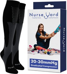 Nurse Yard Compression Socks for Women and Men | 20-30mmHg Graduated Medical …