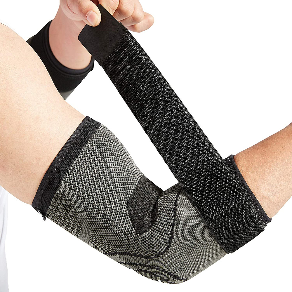 Elbow Brace with Strap 2 Pack, Adjustable Compression Sleeves for Tennis & Golf