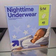 Pull Up Nighttime Underwear S/M 38-65lbs 42ct