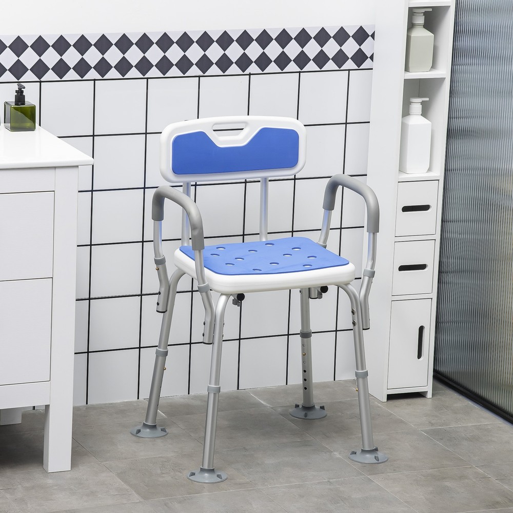 EVA Padded Bath Seat with Adjustable Height, 299 lbs. Capacity