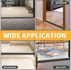 Durable Anti-Slip Rubber Threshold Ramp for Wheelchairs – 2” Wide x 3.3ft