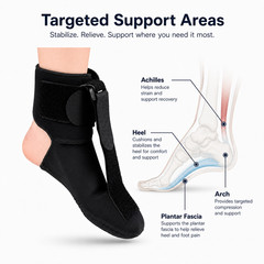 Plantar Fasciitis Night Splint Sock Adjustable Foot Brace Heel Pain Relief