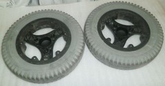 POWER WHEELCHAIR SOLID WHEEL PRIMO POWERTRAX 3.00-8 FAIR CONDITION AS PICTURE
