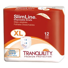 Tranquility Slimline Incontinence Brief XL Full Fit 2134 Heavy 12 Ct
