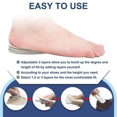Urwalk 3 Layers Adjustable Supination & Over-Pronation Large, Black – 3 Pairs