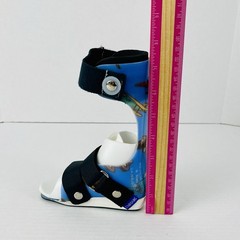 Right AFO Brace Polio Ankle Foot Orthosis Custom Thermoplastic Cascade 5 In.