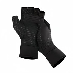 1 Pairs Copper Arthritis Compression Gloves Hand Support Pain Relief Joint Self