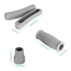 Crutch Pads and Hand Grips and Crutch Tips for Armpits Handle Cover and Foot …