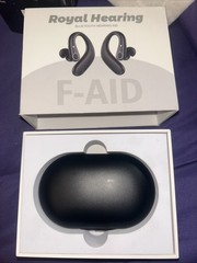 Royal Hearing F-Aid Bluetooth Hearing Aids – Rechargeable Case New With Open-box