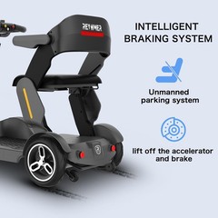 GLIDEZONE Peak 1000W 4Wheel Mobility Scooter Wheelchair Device 35Mi Travel/Elder