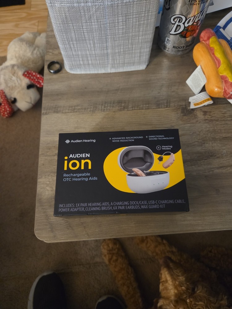 NEW Open Box Audien Ion Pro Rechargeable Hearing Aids Noise Reduction 48hr
