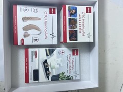 RCA OTC Hearing Aid Deluxe Kit – Hearing Aids / Charger Station / Cleaning Kit !
