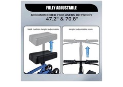 BlessReach Foldable Steerable Knee Scooter Walker Foot Surgery Recovery