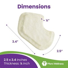 Dancers Pads Sesamoiditis Pads – 1/4″ Thick Adhesive Skived – 12 PC