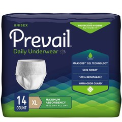 Prevail Disposable Underwear X-Large Maximum 14 Ct
