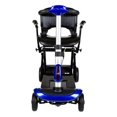 Drive Medical ZooMe Auto-Flex Folding Travel Scooter, Blue