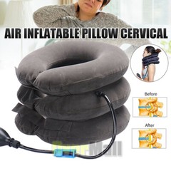 USA Cervical Neck Traction Device Inflatable & Adjustable Neck Stretcher Pillow