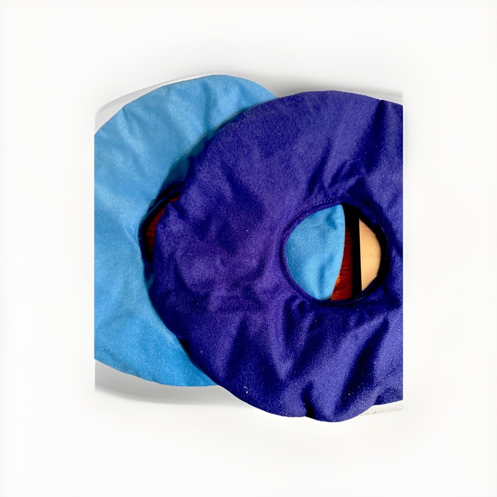 2 Pack Inflatable Donut for Tailbone Pain – Light blue Dark Blue