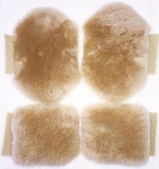 Real Merino Sheepskin UNDER ARM Crutch Pad Covers + Crutches HAND GRIP Pads USA