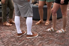 Women’s Sheer Compression Stockings 20-30 mmHg Knee High Open Toe – Pain Relief