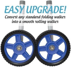 Top Glides 8″ Off-Road Walker Wheel Kits with Flexfit Universal Ski Glides (B…