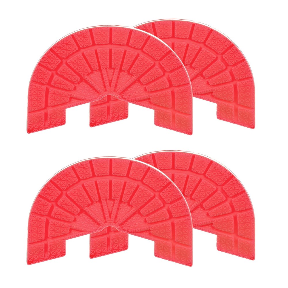 2pair Heel Plates Sole Protector Size 8.5-9 Non Slip Pad Replacement Red