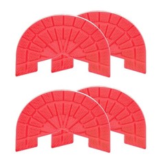 2pair Heel Plates Sole Protector Size 8.5-9 Non Slip Pad Replacement Red