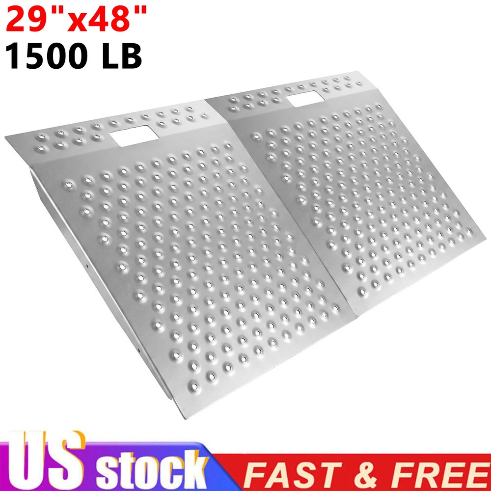 29″ X 48″ Shed Ramp for Riding Mower & Lawn Equipment |1500LB Capacity Anti-Slip
